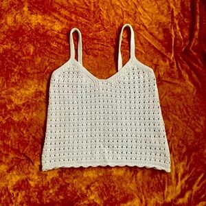 Hippie Rose Crochet Cami Top, size XS in light blue. Brand new, never worn.